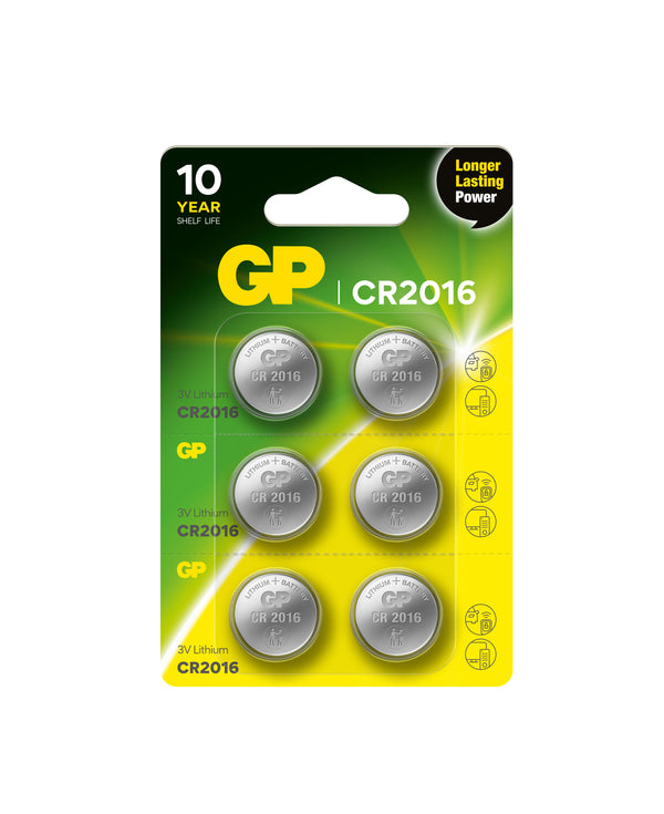 GP 鈕型鋰電池 CR2016 1入裝 / 6入裝